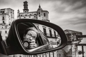 self portrait of Bruno D'Alimonte in Amalfi coast